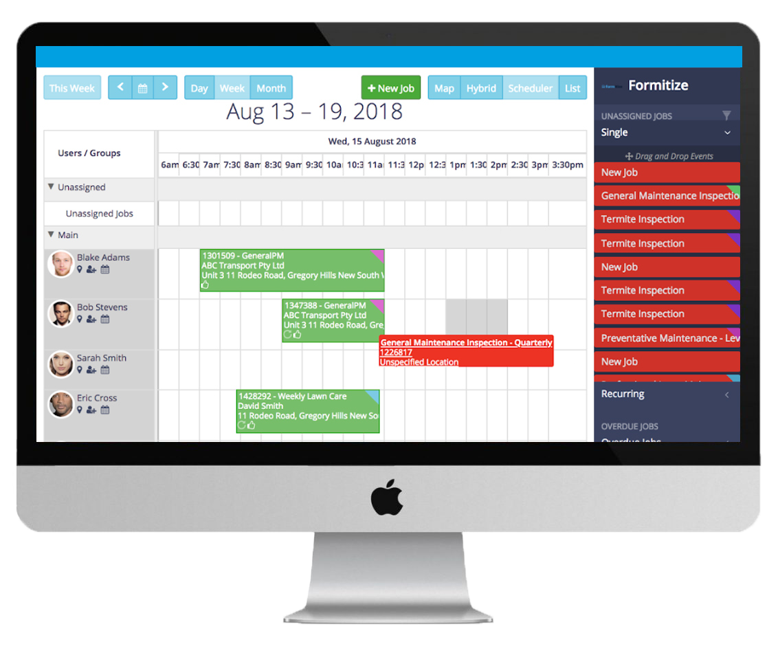 Formitize Job scheduler